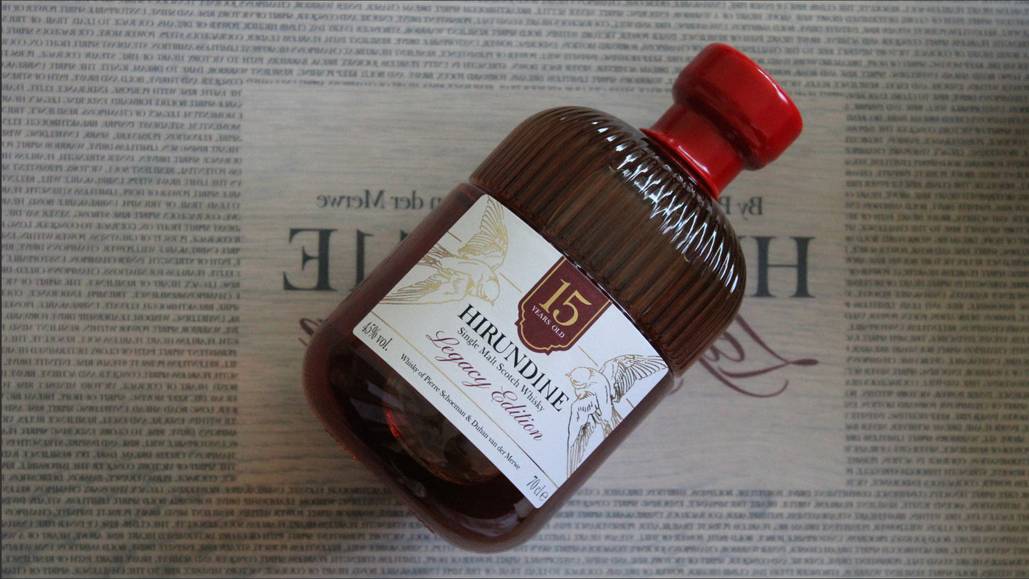 Hirundine Legacy Edition: 15 Year Old Single Malt Scotch Whisky with signed card