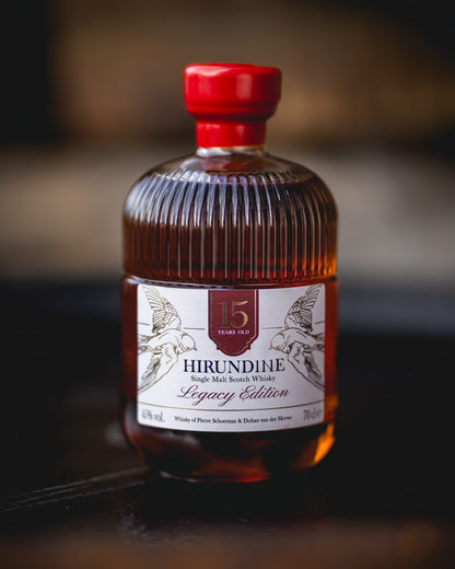 Hirundine Legacy Edition: 15 Year Old Single Malt Scotch Whisky with signed card